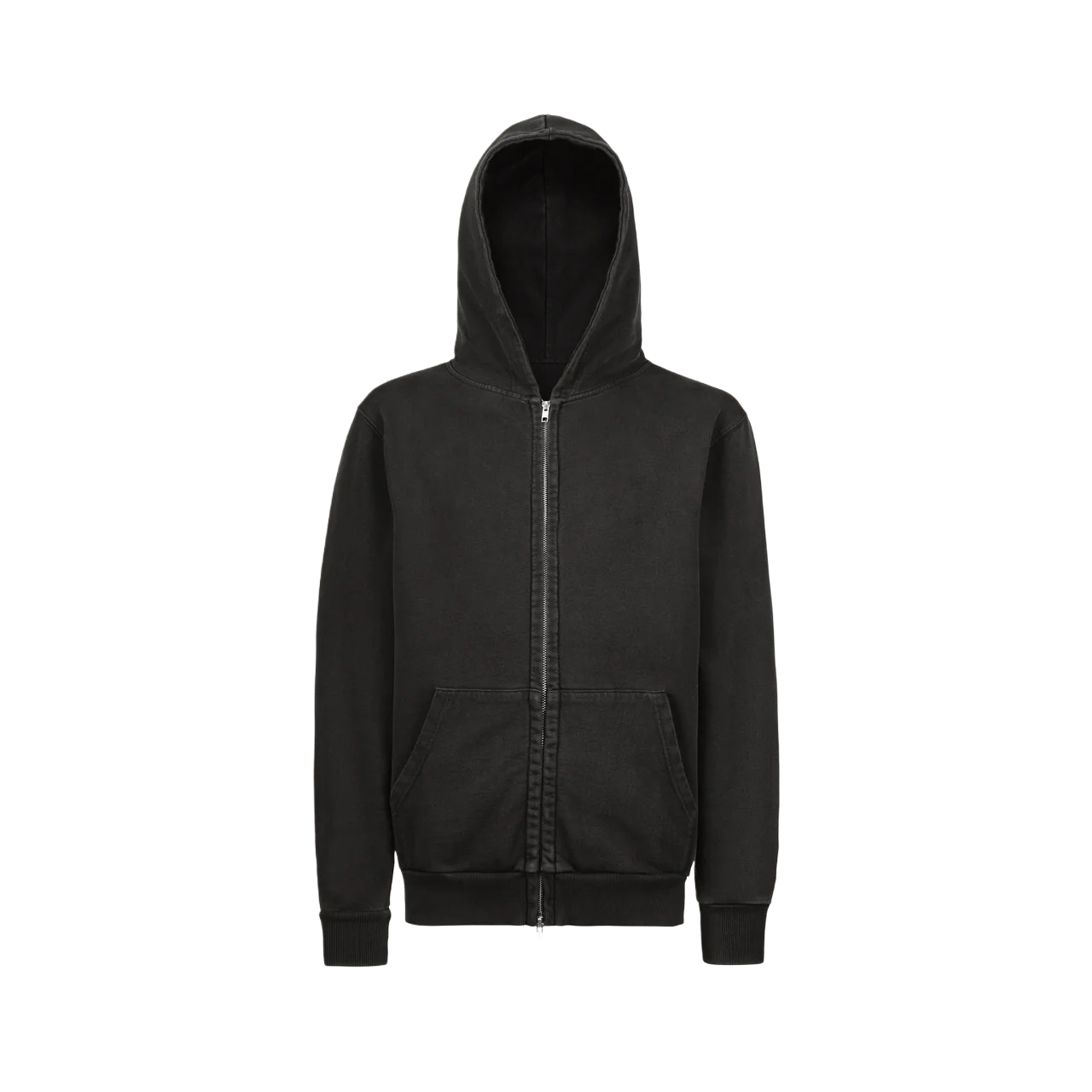Vintage Black Zip Hoodie