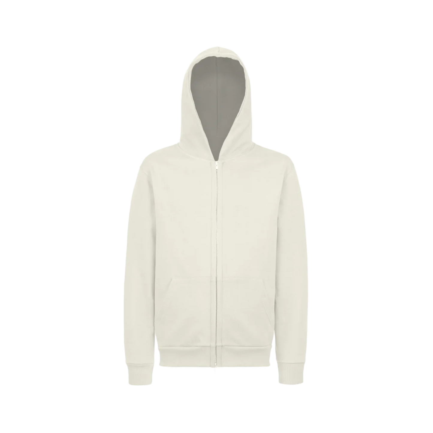 Vintage White Zip Hoodie